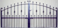 Hebble Wrought Iron Arch Top Metal Estate Gates